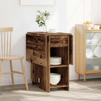 Esstisch 115 x 70 x 75 cm Holzwerkstoff Altholz Rechtwinklig