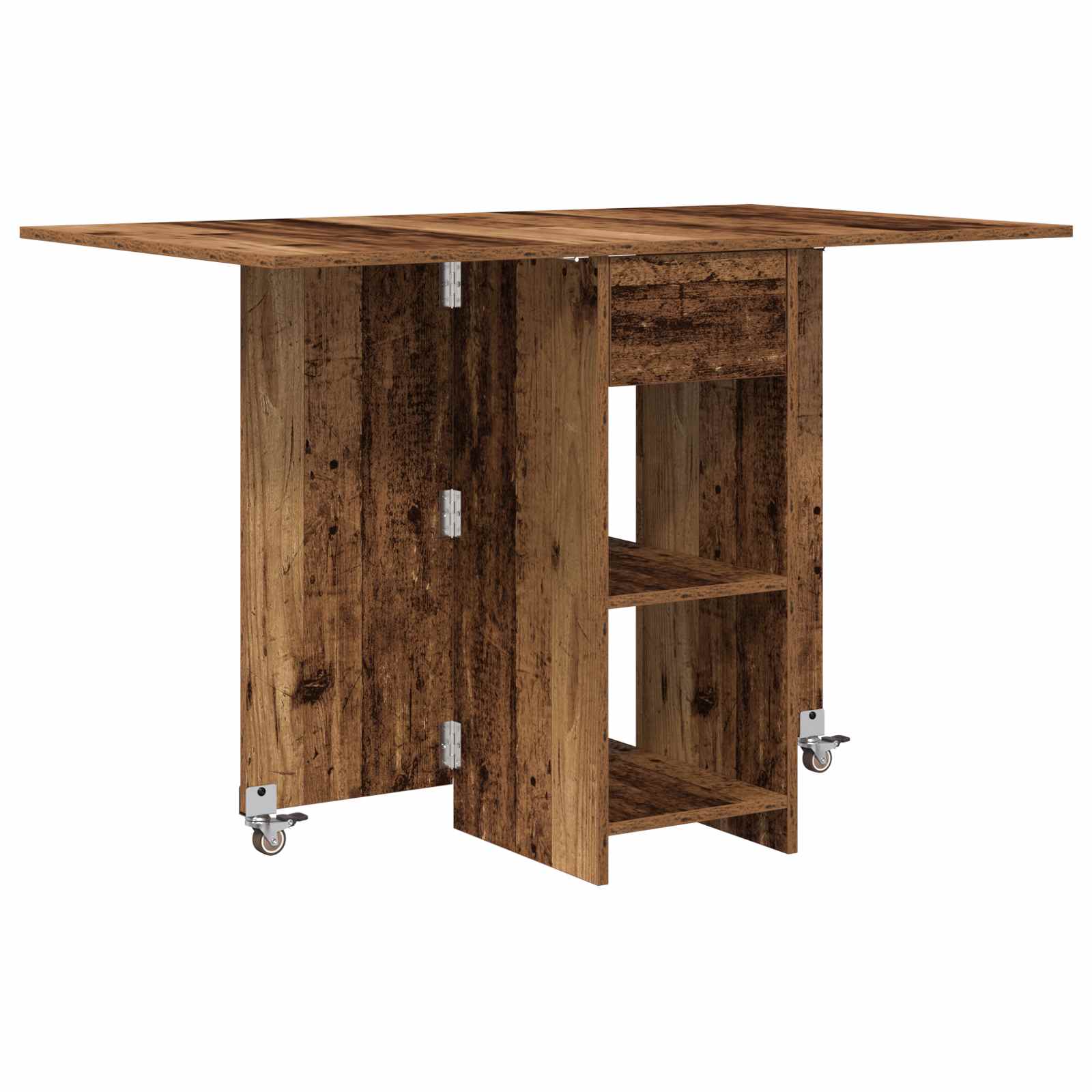Esstisch 115 x 70 x 75 cm Holzwerkstoff Altholz Rechtwinklig