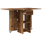 Esstisch 115 x 70 x 75 cm Holzwerkstoff Altholz Rechtwinklig