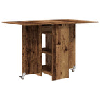 Esstisch 115 x 70 x 75 cm Holzwerkstoff Altholz Rechtwinklig