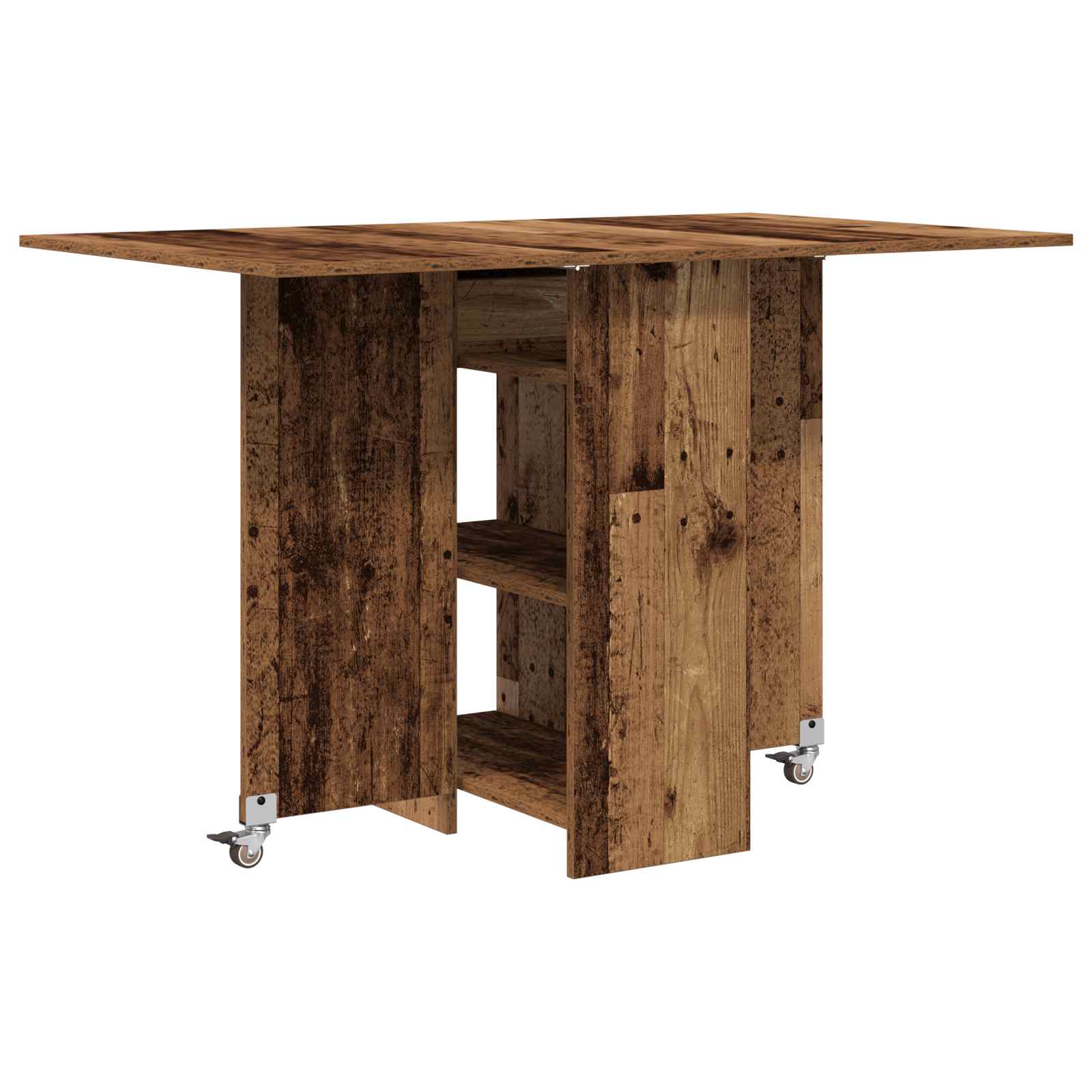 Esstisch 115 x 70 x 75 cm Holzwerkstoff Altholz Rechtwinklig