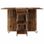 Esstisch 115 x 70 x 75 cm Holzwerkstoff Altholz Rechtwinklig