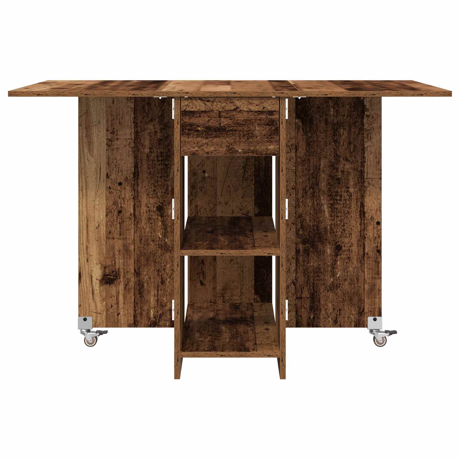 Esstisch 115 x 70 x 75 cm Holzwerkstoff Altholz Rechtwinklig