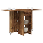 Esstisch 115 x 70 x 75 cm Holzwerkstoff Altholz Rechtwinklig