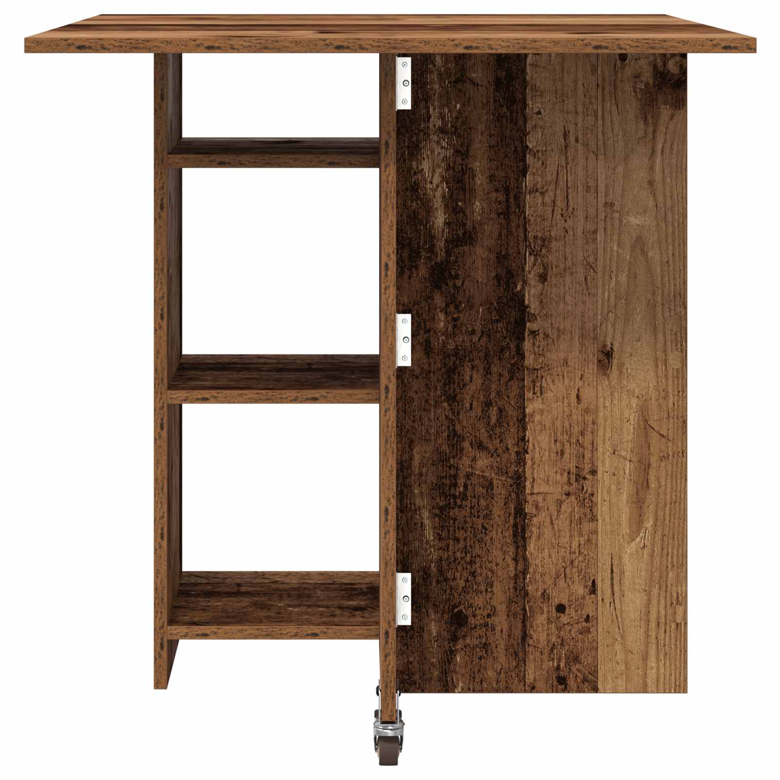 Esstisch 115 x 70 x 75 cm Holzwerkstoff Altholz Rechtwinklig