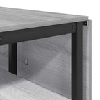 Esstisch 122 x 80 x 76,5 cm Holzwerkstoff Grau Sonoma
