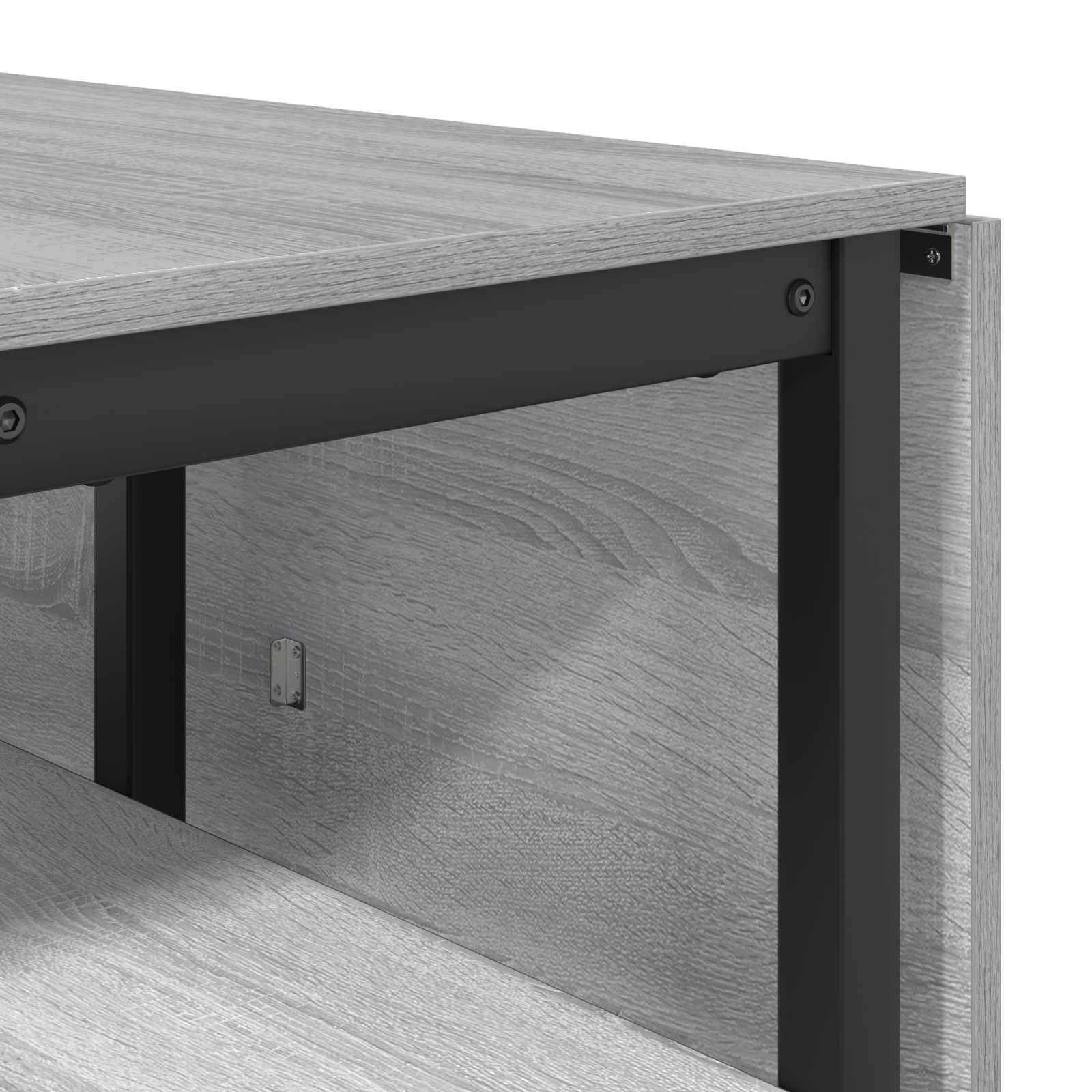 Esstisch 122 x 80 x 76,5 cm Holzwerkstoff Grau Sonoma