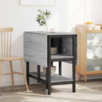 Esstisch 122 x 80 x 76,5 cm Holzwerkstoff Grau Sonoma