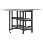 Esstisch 122 x 80 x 76,5 cm Holzwerkstoff Grau Sonoma