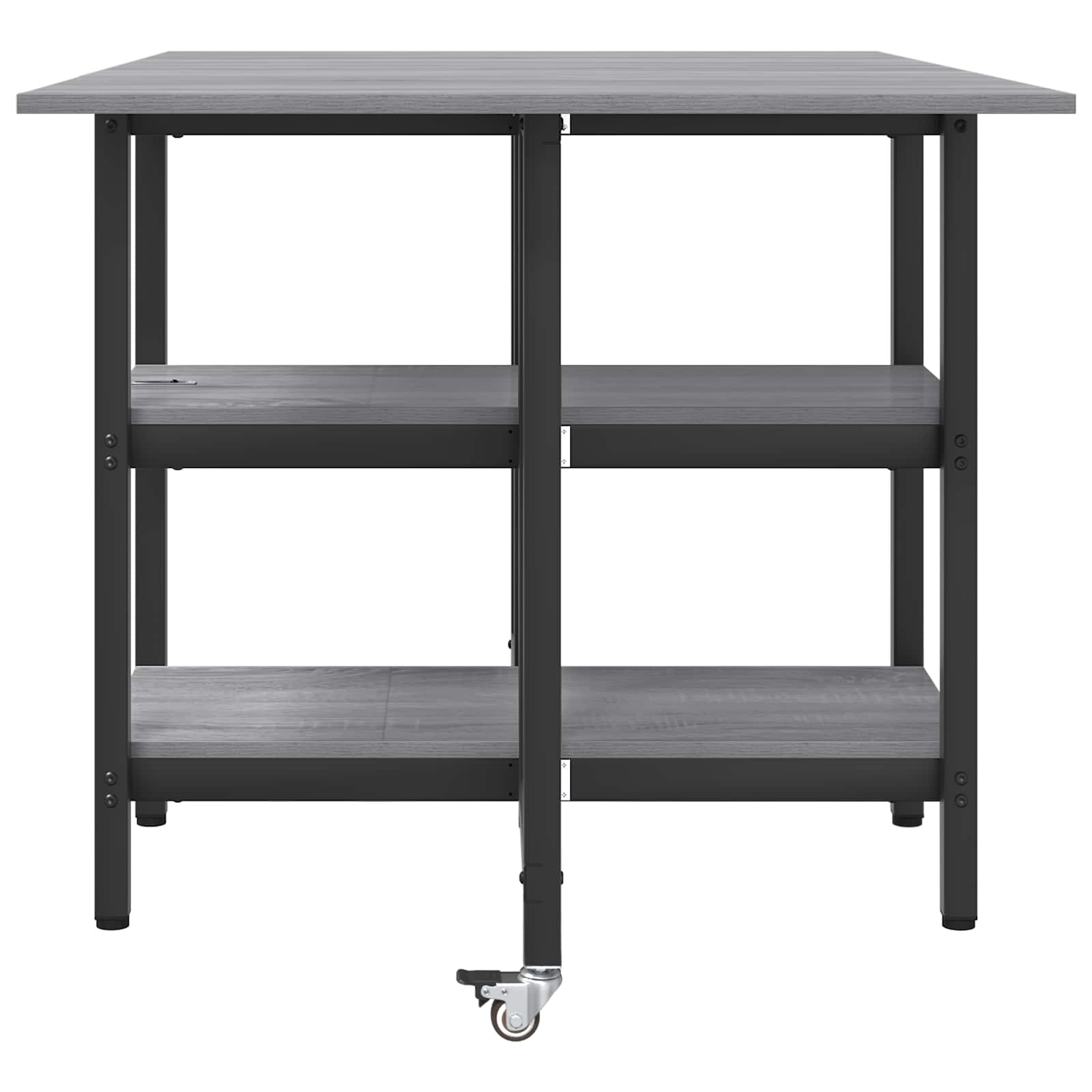 Esstisch 122 x 80 x 76,5 cm Holzwerkstoff Grau Sonoma