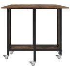Faltbarer Esstisch mit Rollen 130 x 80 x 76,5 cm Stahl PB