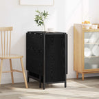 Esstisch 144 x 60 x 75 cm Holzwerkstoff Schwarze Eiche