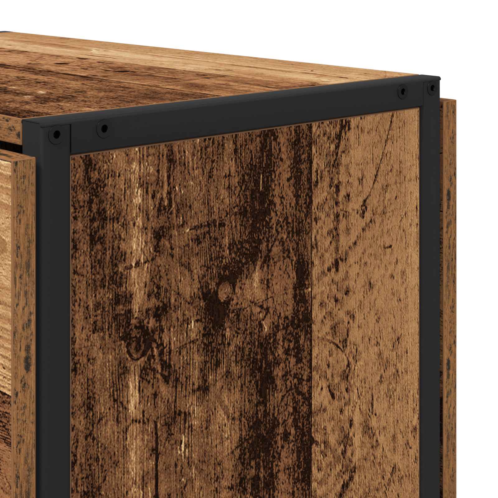 Esstisch 144 x 60 x 75 cm Holzwerkstoff Altholz Rechtwinklig