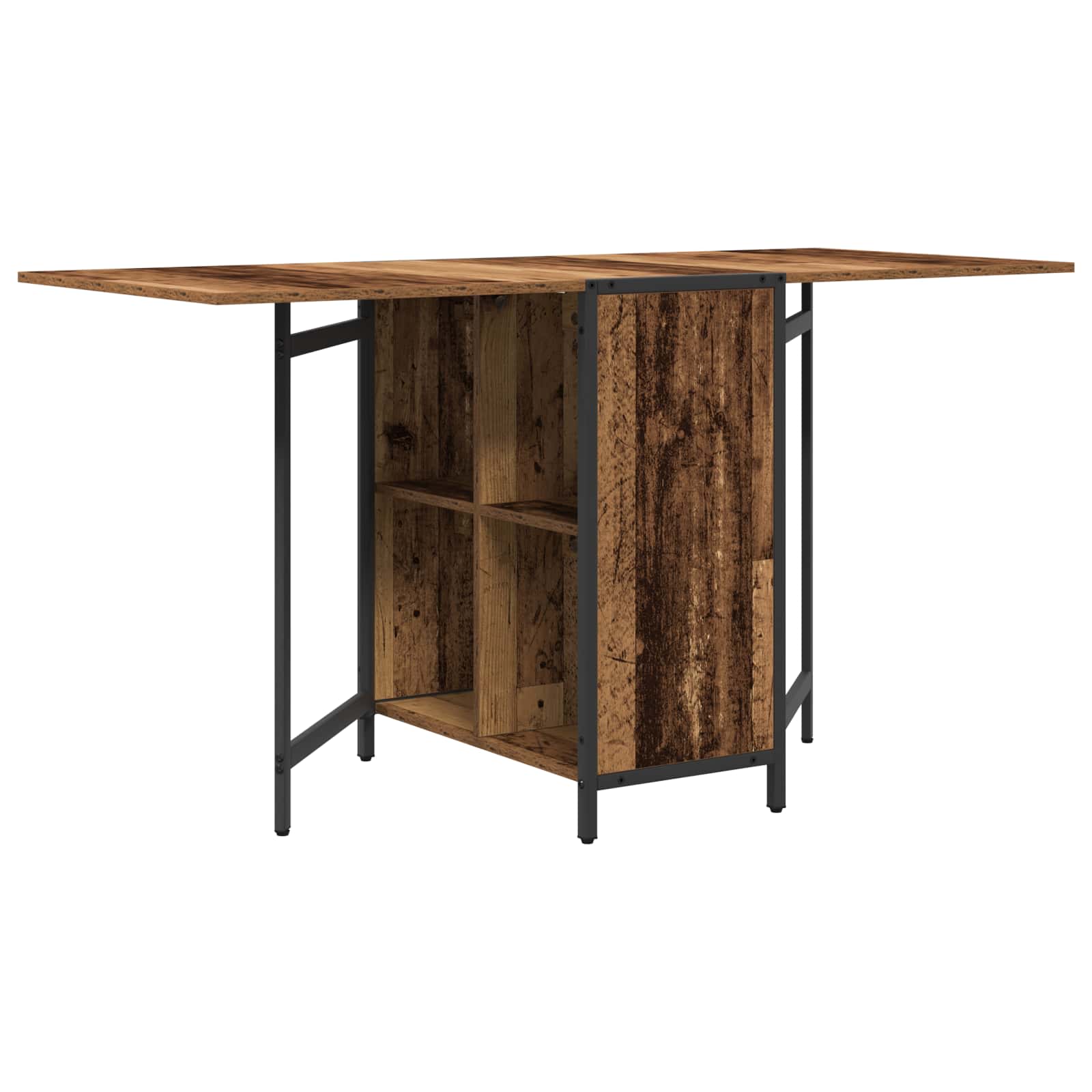 Esstisch 144 x 60 x 75 cm Holzwerkstoff Altholz Rechtwinklig