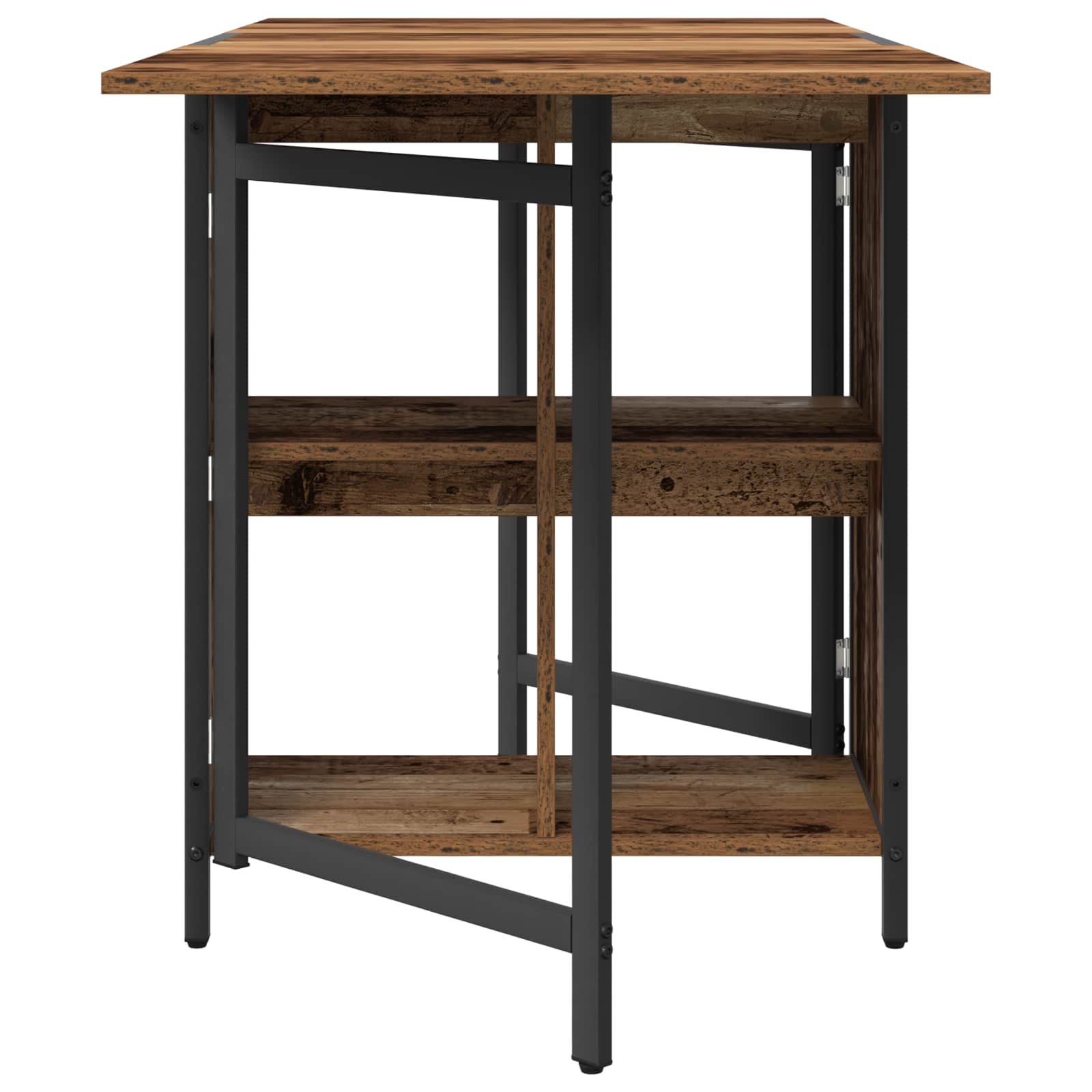 Esstisch 144 x 60 x 75 cm Holzwerkstoff Altholz Rechtwinklig