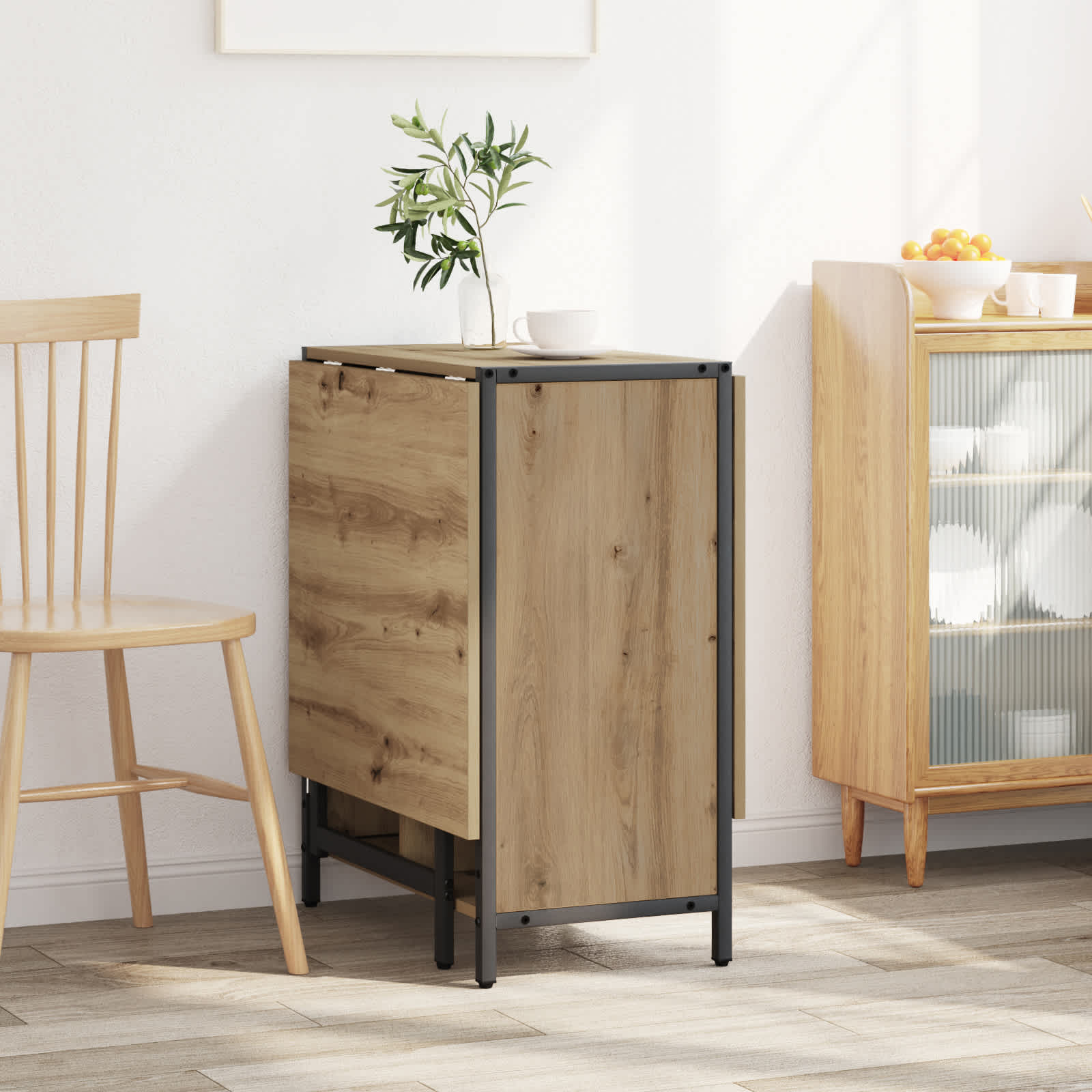Esstisch 144 x 60 x 75 cm Holzwerkstoff Artisan-Eiche