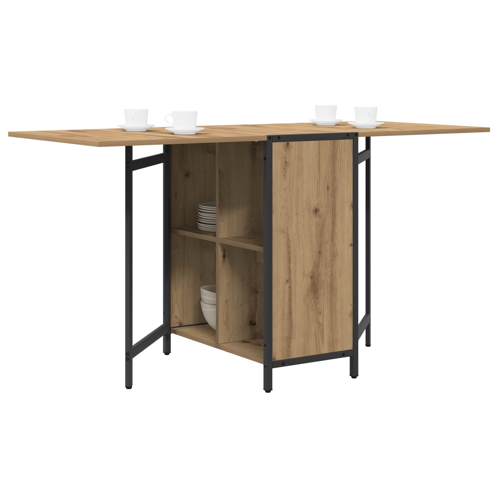 Esstisch 144 x 60 x 75 cm Holzwerkstoff Artisan-Eiche