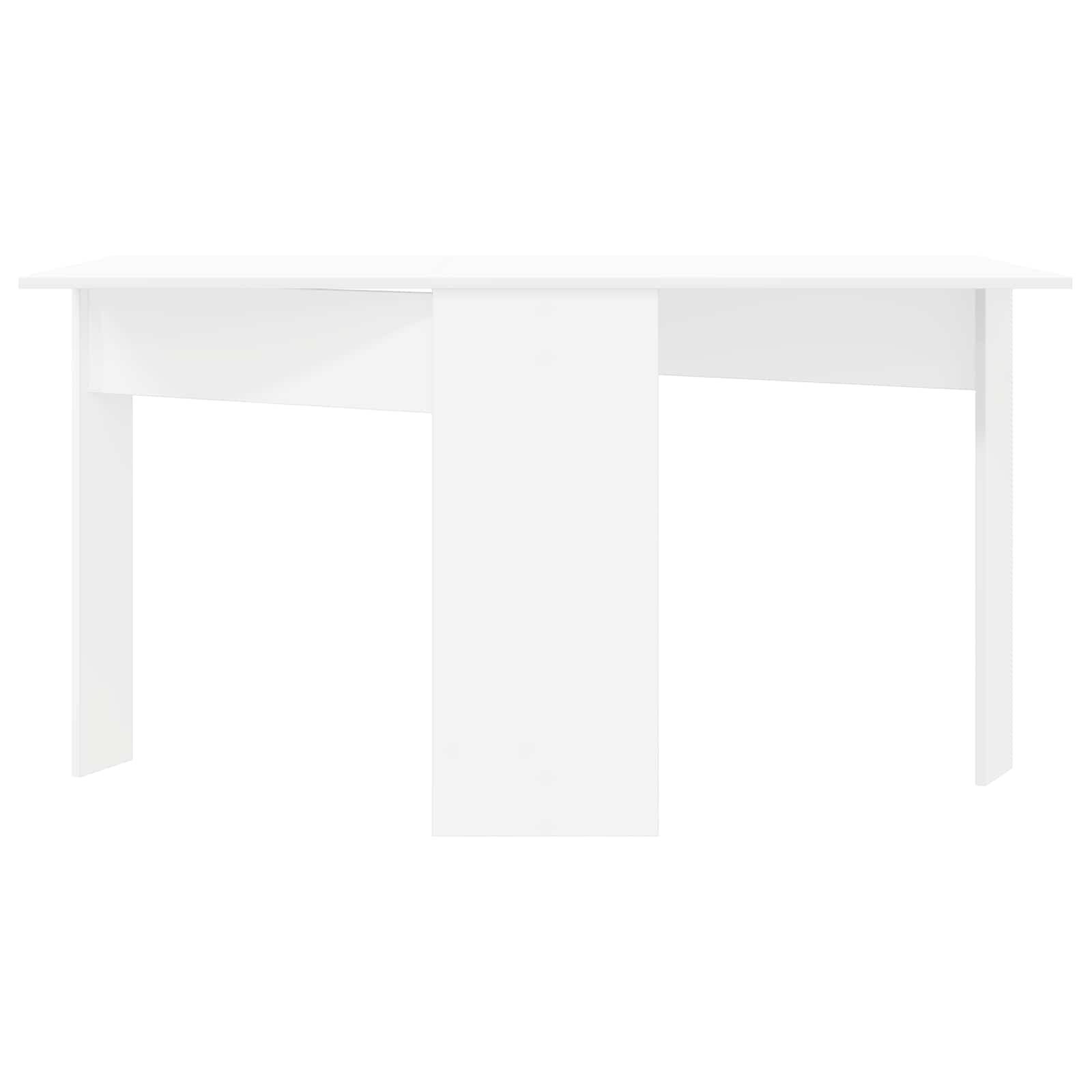 Esstisch 138 x 70 x 73,5 cm Holzwerkstoff Weiß Rechtwinklig