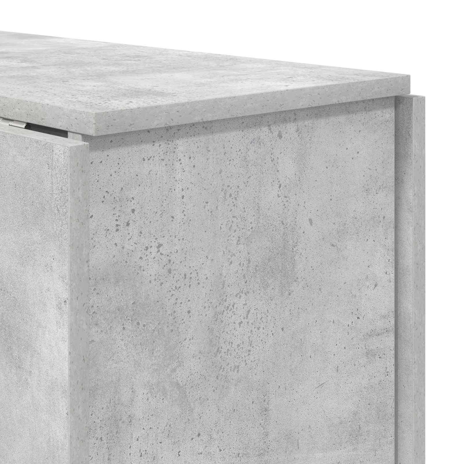 Esstisch 138 x 70 x 73,5 cm Holzwerkstoff Betongrau