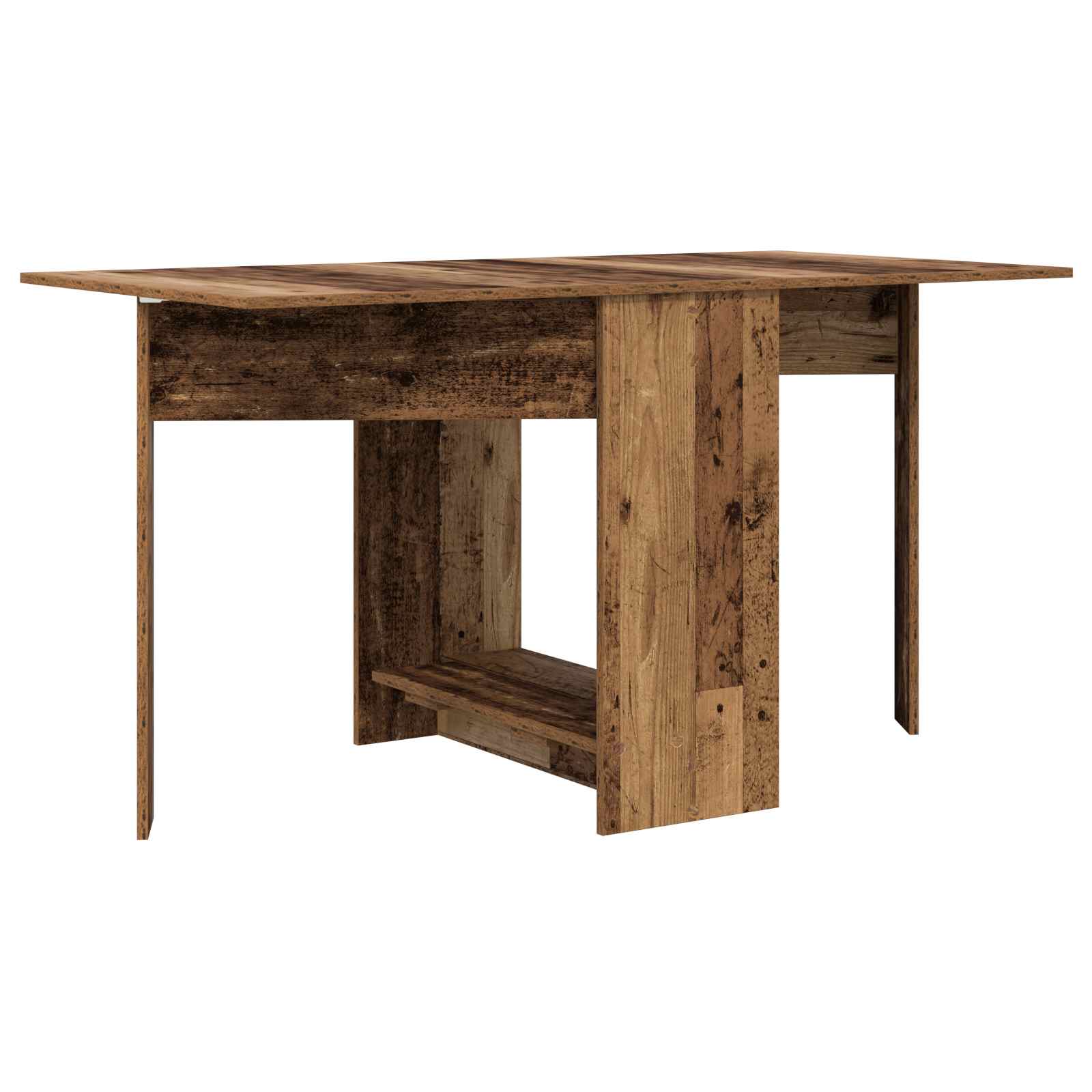 Esstisch 138 x 70 x 73,5 cm Holzwerkstoff Altholz Rechtwinklig
