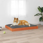 Hundebett Wachsbraun 101,5 x 74 x 9 cm Massivholz Kiefer