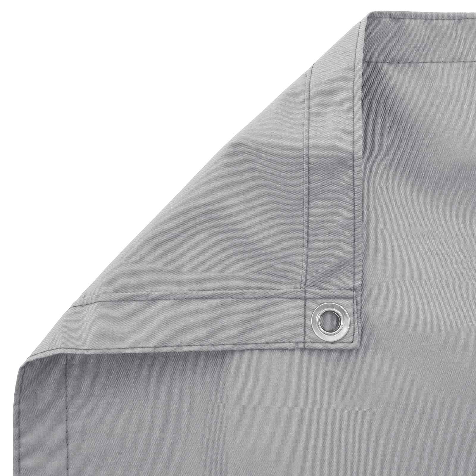 Balkonsichtschutz Hellgrau 110 x 400 cm Oxford-Stoff