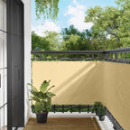 Balkonsichtschutz Sand 100 x 200 cm Oxford-Stoff