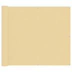 Balkonsichtschutz Sand 100 x 200 cm Oxford-Stoff