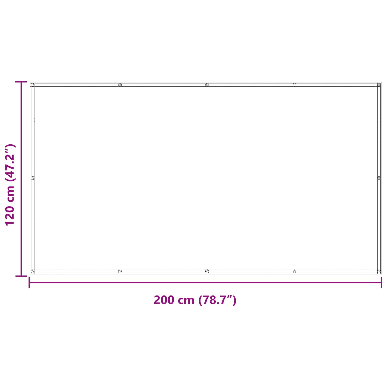 Balkonsichtschutz Sand 120 x 200 cm Oxford-Stoff