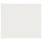 Balkonsichtschutz Weiß 100 x 800 cm Oxford-Stoff
