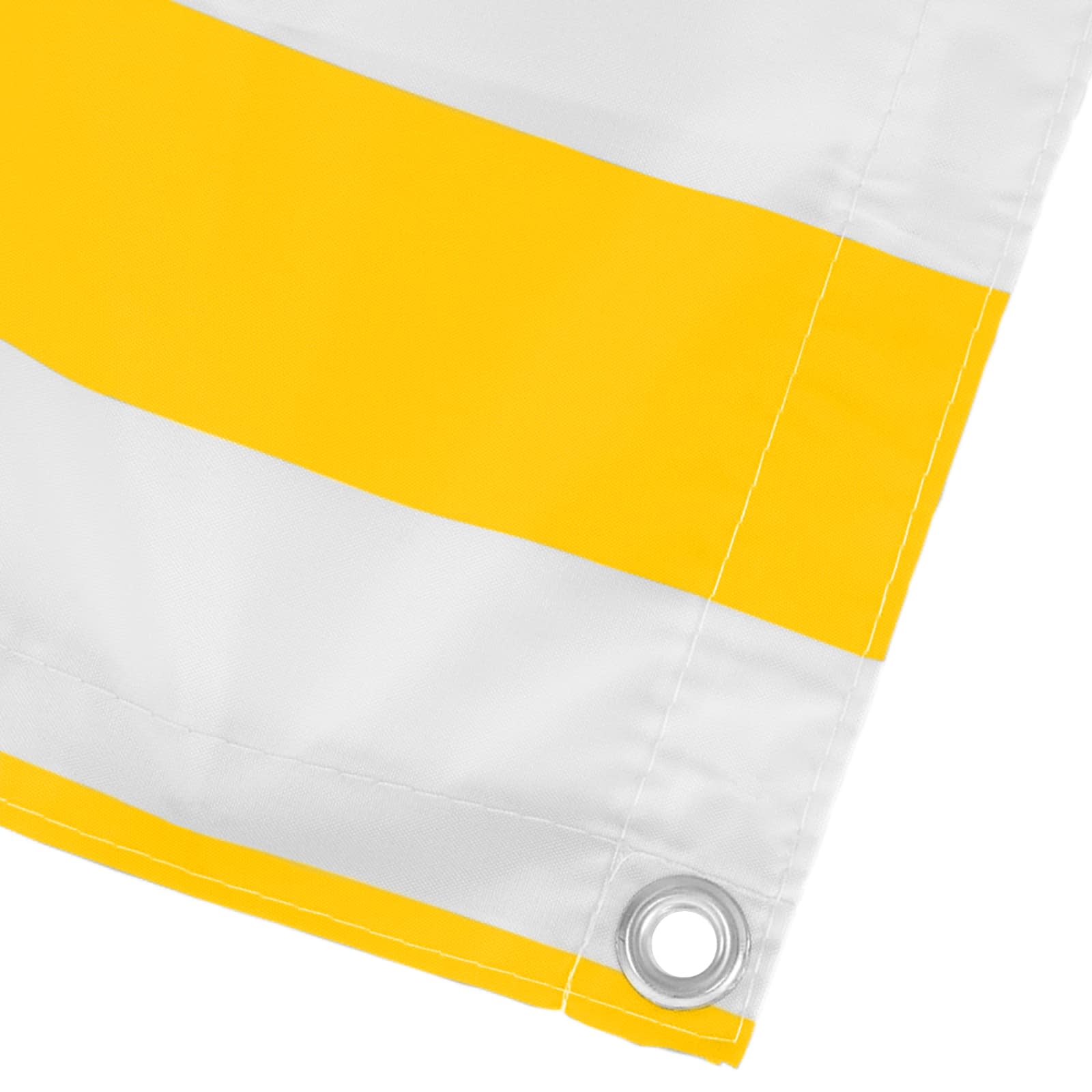 Balkonsichtschutz Gelb und Weiß 110 x 600 cm Oxford-Stoff