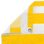 Balkonsichtschutz Gelb und Weiß 110 x 800 cm Oxford-Stoff