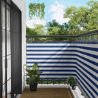 Balkonsichtschutz Blau und Weiß 120 x 200 cm