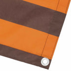 Balkonsichtschutz Orange und Braun 100 x 400 cm Oxford-Stoff