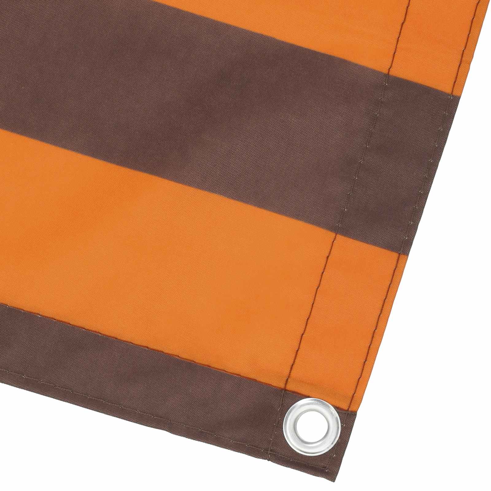 Balkonsichtschutz Orange und Braun 100 x 400 cm Oxford-Stoff