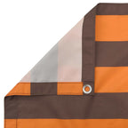 Balkonsichtschutz Orange und Braun 100 x 400 cm Oxford-Stoff