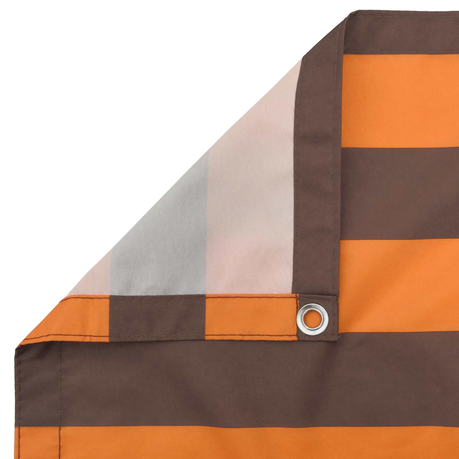 Balkonsichtschutz Orange und Braun 100 x 400 cm Oxford-Stoff