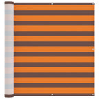 Balkonsichtschutz Orange und Braun 110 x 500 cm Oxford-Stoff