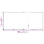 Balkonsichtschutz Beige 100 x 400 cm Oxford-Stoff