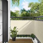 Balkonsichtschutz Creme 100 x 400 cm Oxford-Stoff