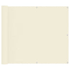 Balkonsichtschutz Creme 100 x 400 cm Oxford-Stoff