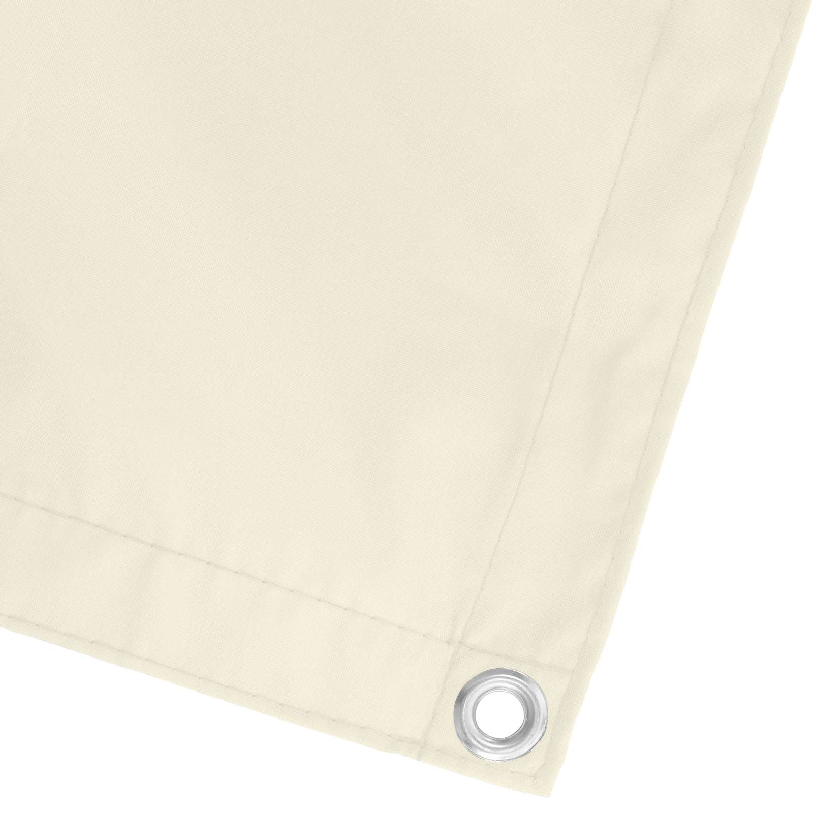 Balkonsichtschutz Creme 110 x 600 cm Oxford-Stoff