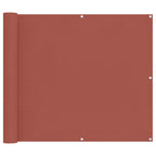 Balkonsichtschutz Terrakotta 100 x 700 cm Oxford-Stoff