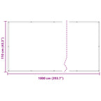 Balkonsichtschutz Terrakotta 110 x 1000 cm Oxford-Stoff