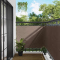 Balkonsichtschutz Taupe 110 x 500 cm Oxford-Stoff
