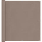 Balkonsichtschutz Taupe 110 x 500 cm Oxford-Stoff