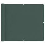 Balkonsichtschutz Dunkelgrün 100 x 200 cm Oxford-Stoff