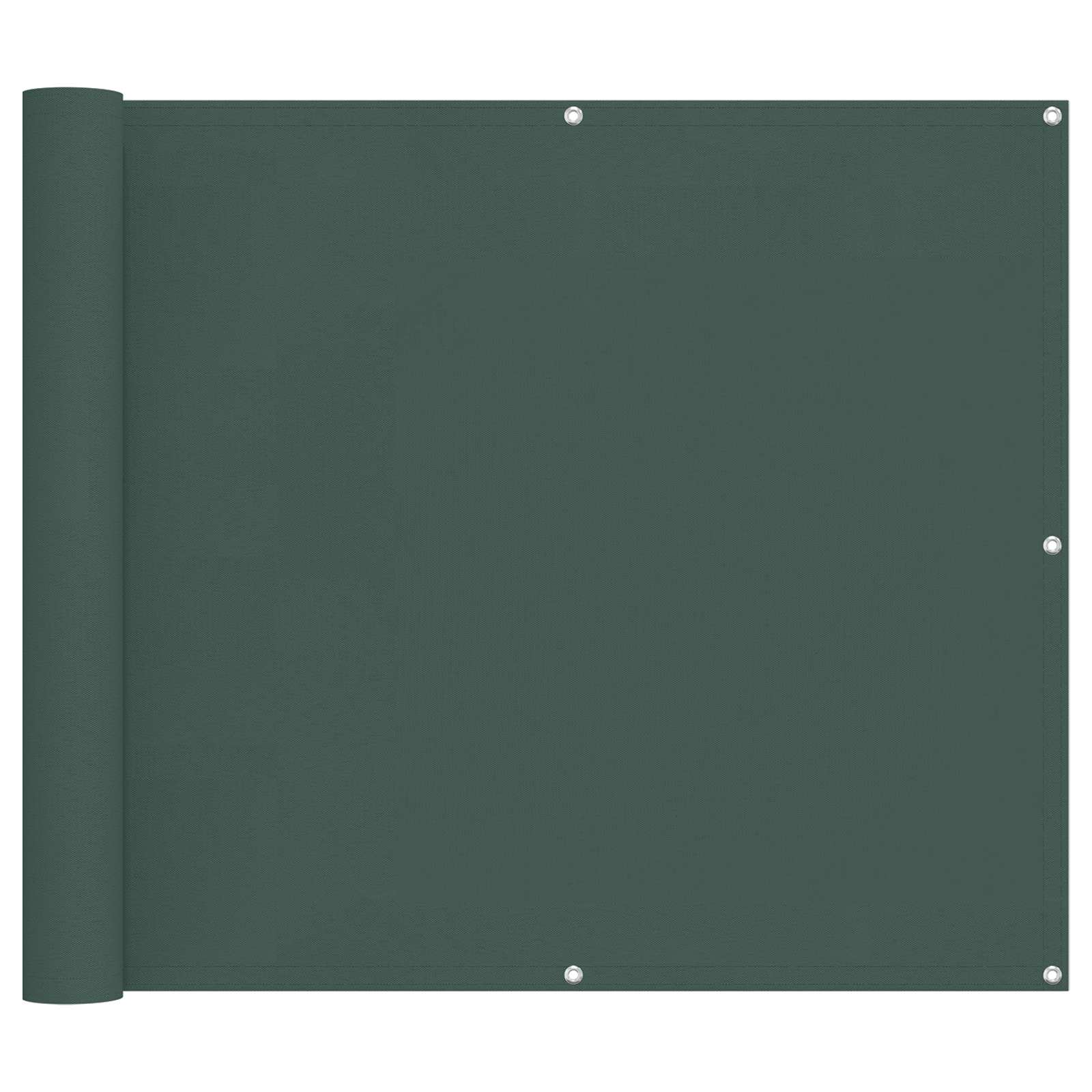 Balkonsichtschutz Dunkelgrün 100 x 200 cm Oxford-Stoff