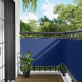 Balkonsichtschutz Blau 100 x 700 cm Oxford-Stoff