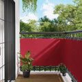 Balkonsichtschutz Rot 90 x 200 cm Oxford-Stoff